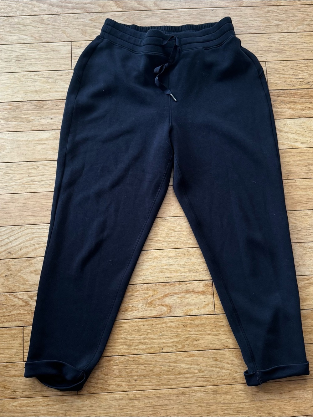SPANX Airessentials Black Tapered Jogger Pants Luxe Athleisure M